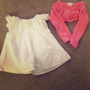 Dress and sweater size 6-9mo